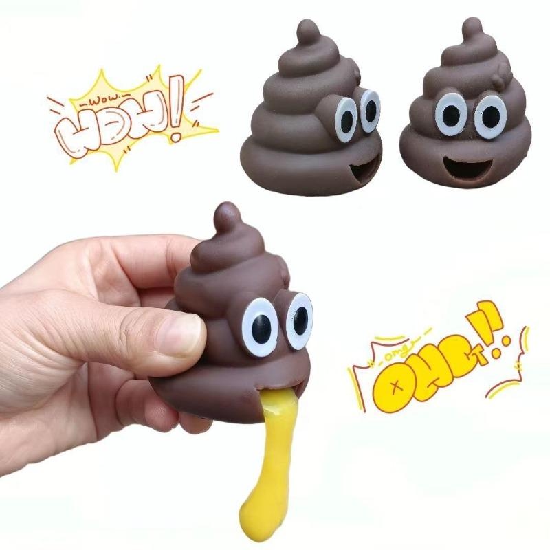 Mocking Feces, Vomiting, Relieving Stress At A Party Playing Pranks Simulating Feces As A Surprise Halloween Gift for Friends