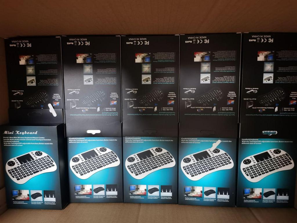 i8 Wireless Mini Keyboard & Air Mouse with Dry & Lithium Battery Remote Control
