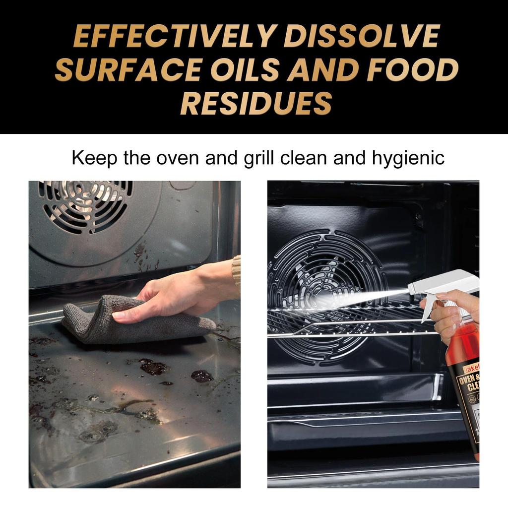 Professional Oven Grill Cleaner Spray Deep Cleaning Degreaser for Kitchen Stove BBQ Rack Heavy Duty Grease Remover