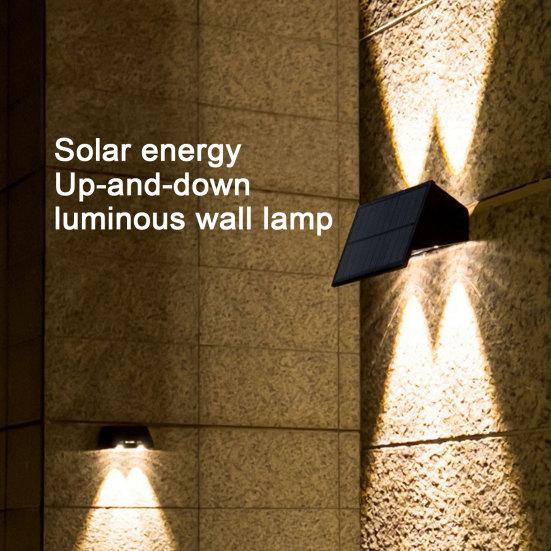 Solar Wall Light, Garden Solar Wall Light, Waterproof Outdoor Fence Light, Auto On/Off Wall Lamp for Yard Front Porch Decoration