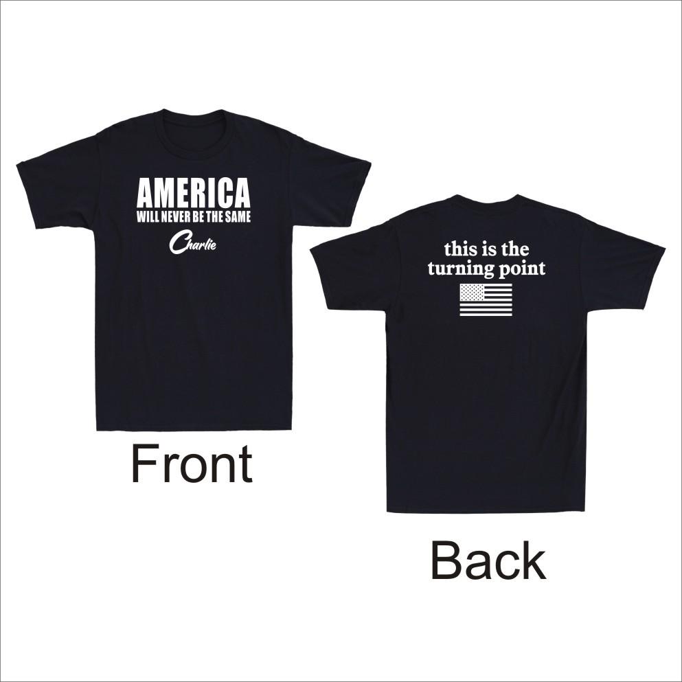Америка Никогда Не Будет Прежней Поворотный Момент Свобода Флаг США Мужская Футболка Унисекс Футболка M
