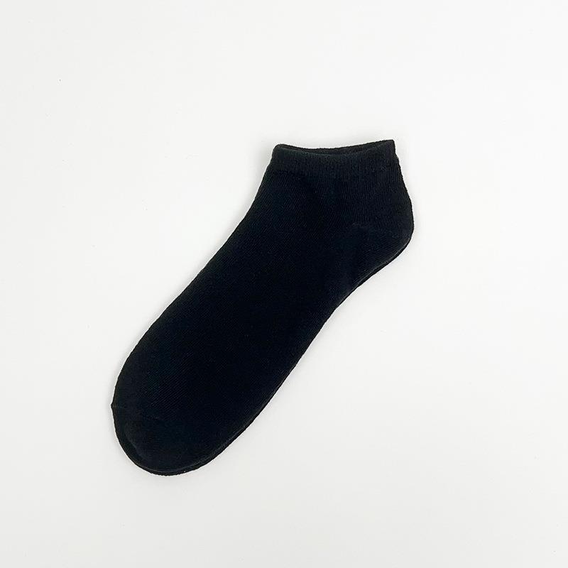 Men's Spring and Autumn Thin Pure Color Cotton Classic Loose Socks