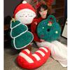 Plushie Throw Pillow Comfortable Christmas Holiday Cushion for Sofa and Bed Decoration Throw Pillows 1PC