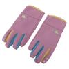 Kids Cold Outdoor Gloves with Fleece Lining Silicone Clench Adjustable Elastic Cuffs Windproof Non Slip Thicken for