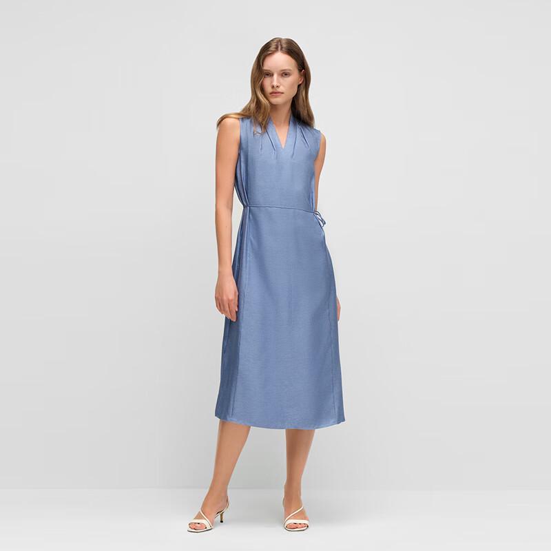 

OVVOVV Spring/Summer 18MM Twill Print V-neck Sleeveless Dress M