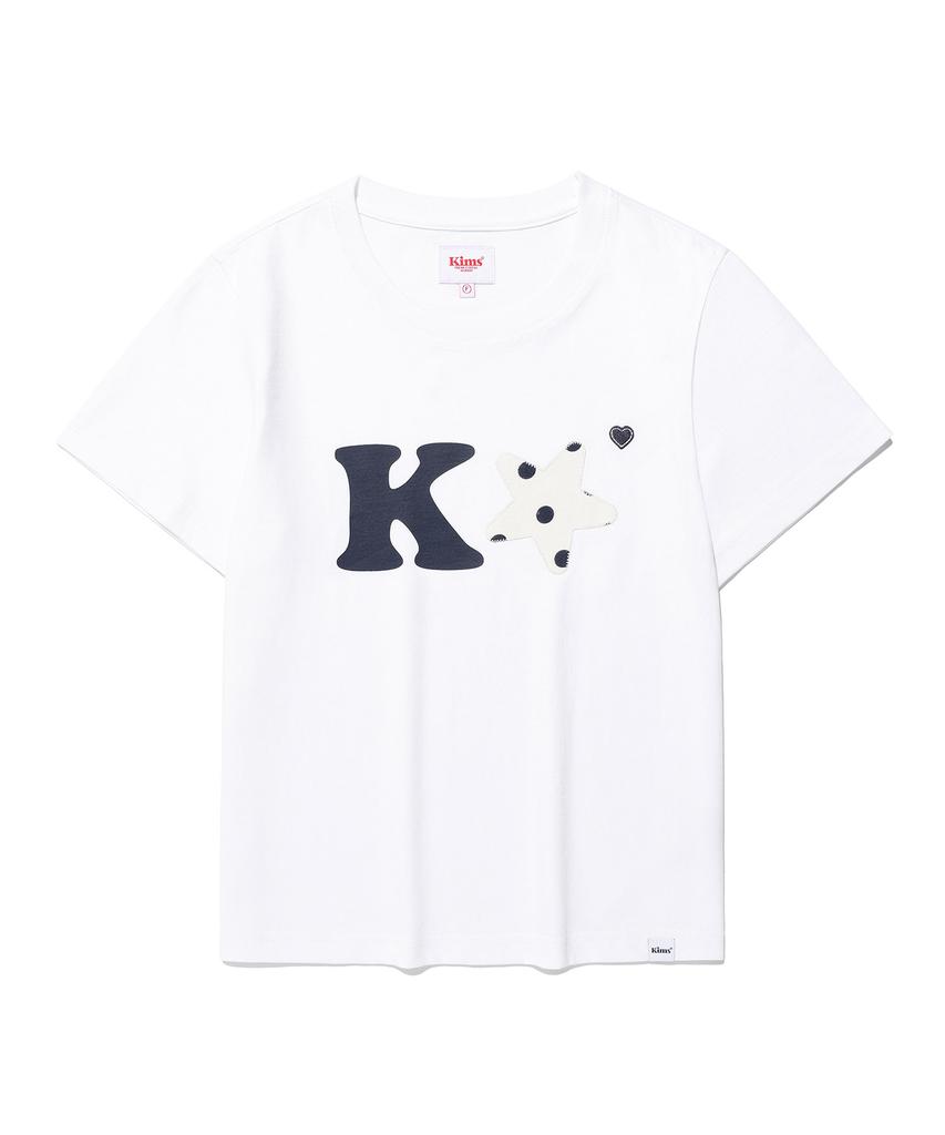 Kimseupeulesikoteunmakes K Alpha Star Logo Tee Navy