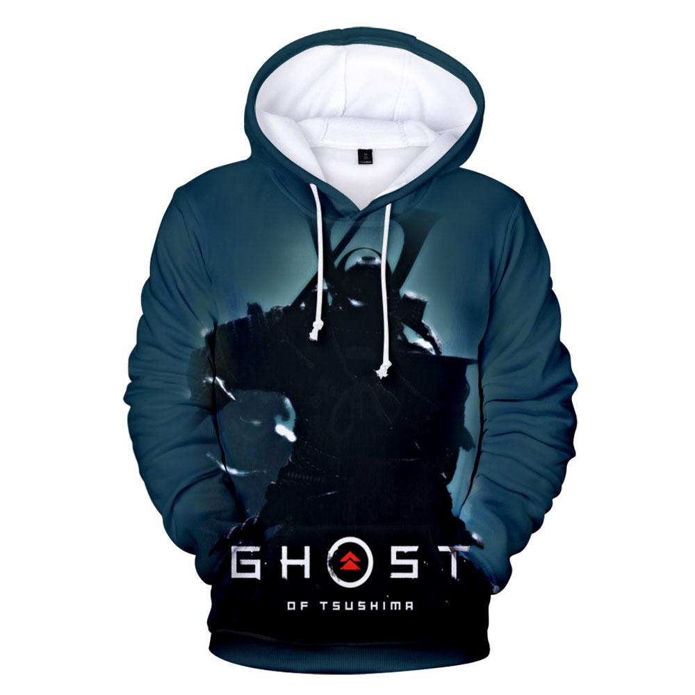 Game Ghost of Tsushima 3D Print Hoodies Samurai Cosplay Sweatshirts Men Women Fashion Hoodie Hip Hop Pullover Unisex Hoody Coats
