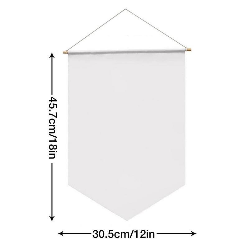 Sublimation Blank Custom Banner Wall Display Waterproof Canvas Banner Sublimation Transfer Heat Press Printing Crafts Decoration