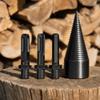 4 piezas Broca Cono Divisor de Troncos Hexagonal Taladro de Alta Resistencia Perforación de Alta Resistencia