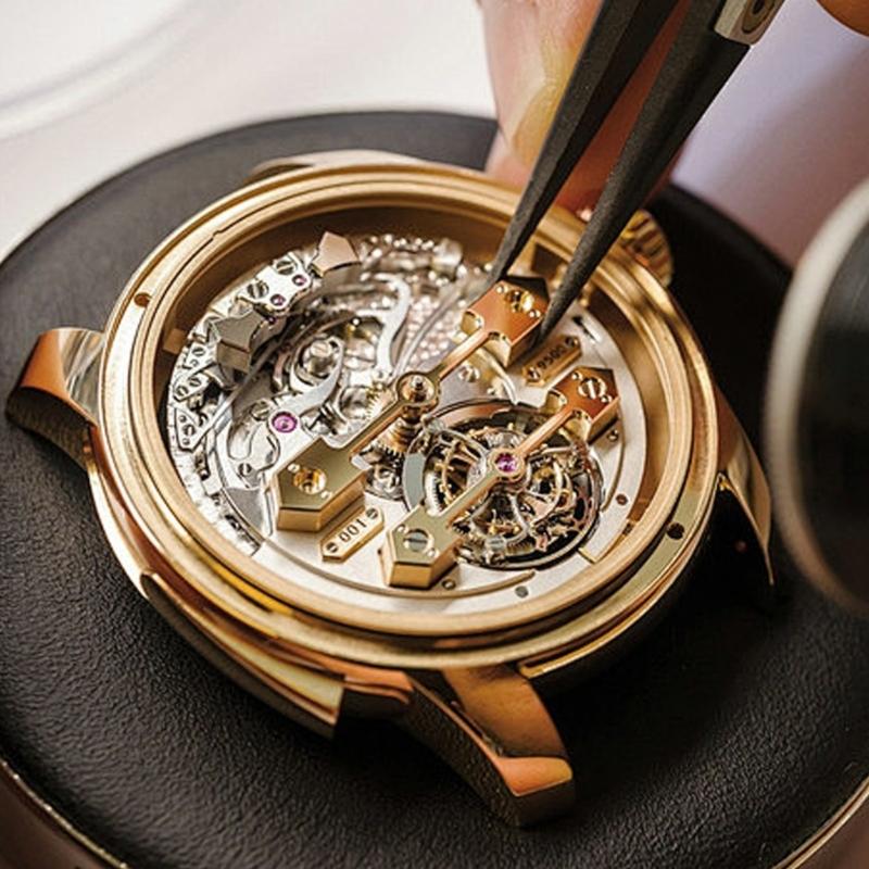 Professional Aluminum Alloy Watch Hands Setting Tool 4 Pin Design Suiatble For Accurate Watch Repair Timepiece Assembly