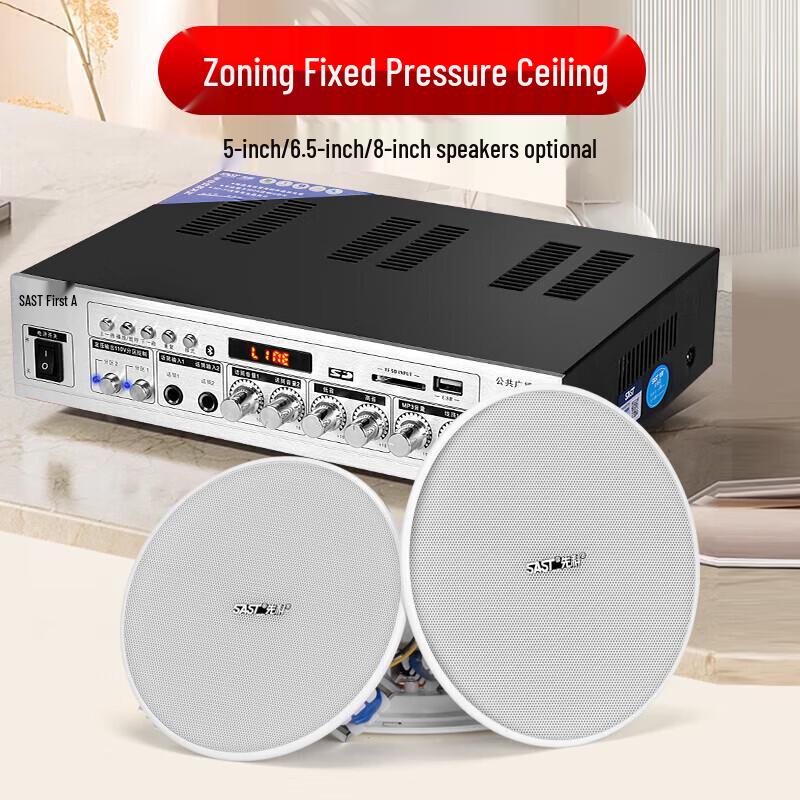 SAST 6-inch Constant Voltage Ceiling Speaker CN plug (adapter included)