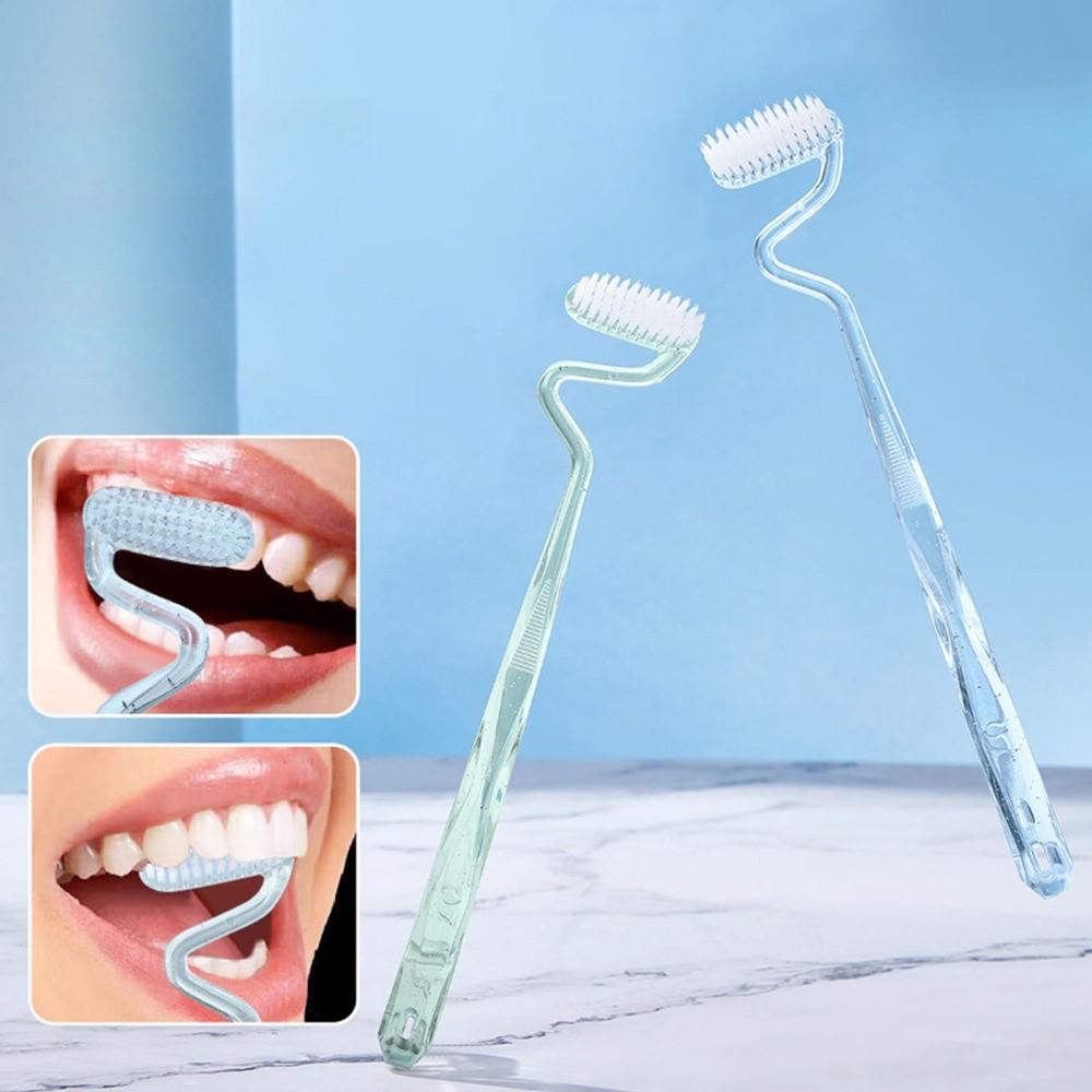 Oral Care Interdental Brush Soft Vertical Toothbrush New Tongue Cleaning Brush  Adults