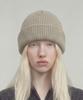 Eondeokeonteulolseutyudio Winter Short Beanie Double Roll Up Beanie / Ac / Field Oatmeal