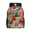 Dog Man Cartoon Teenage Backpack Outdoor Student Business  Daypack for Men Women College Canvas Bags