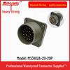 Heavy Duty 17-Pin Male-Female Connector Plug & Socket (US Standard, MS3106A20-29S/MS3102A20-29P)
