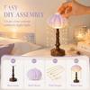 DIY Sea Urchin Shell Table Lamp Vintage European Atmosphere Lamp Ornament Desk Decor  Indoor Room