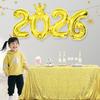 5Pcs Multicolor 2026 Number Balloons 16 Inch Crown Foil Balloons New Year Eve Christmas Graduation Birthday Party Decoration