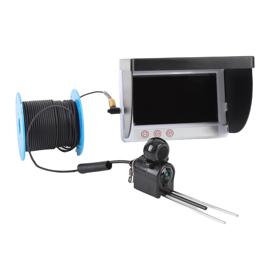 1080P Underwater Fish Finder 4.3 Inch Screen Temperature Sensing Fishing Camera Fishing Probe 30m Cable Length with