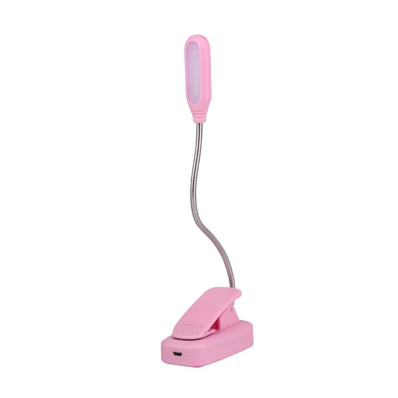 USB Charging LED Desk Lamp with Eye Protection & Flexible Hose Clip for Dorms and Bedside Use