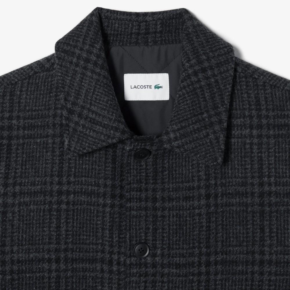 Lacoste Men's Quilted Lining Wool Drizzler Jacket BH533E-55N050