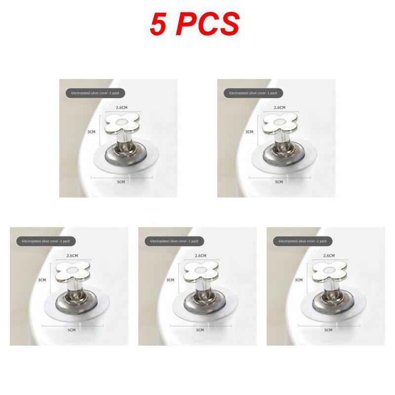 Portable Electroplated Toilet Lid Lifter Adhesive Type Toilet Ring Uncover Handle No Dirty Hands Toilet Lid Lifter Wall Hook