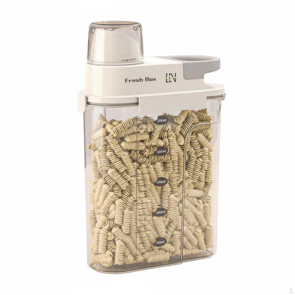 Rice Storage Container DampnessResistant Bin Includes Measuring Cup Sealed Grain