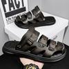 Men's sandals summer new fashion trend versatile personality platform two wear bag head slippers travel beach sandals