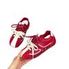 Sheepskin Version~ Inner Height Increase 6cm German Training Shoes Women's 2025 Spring and Autumn New Versatile Sports and Leisure Shoes Forrest Gump