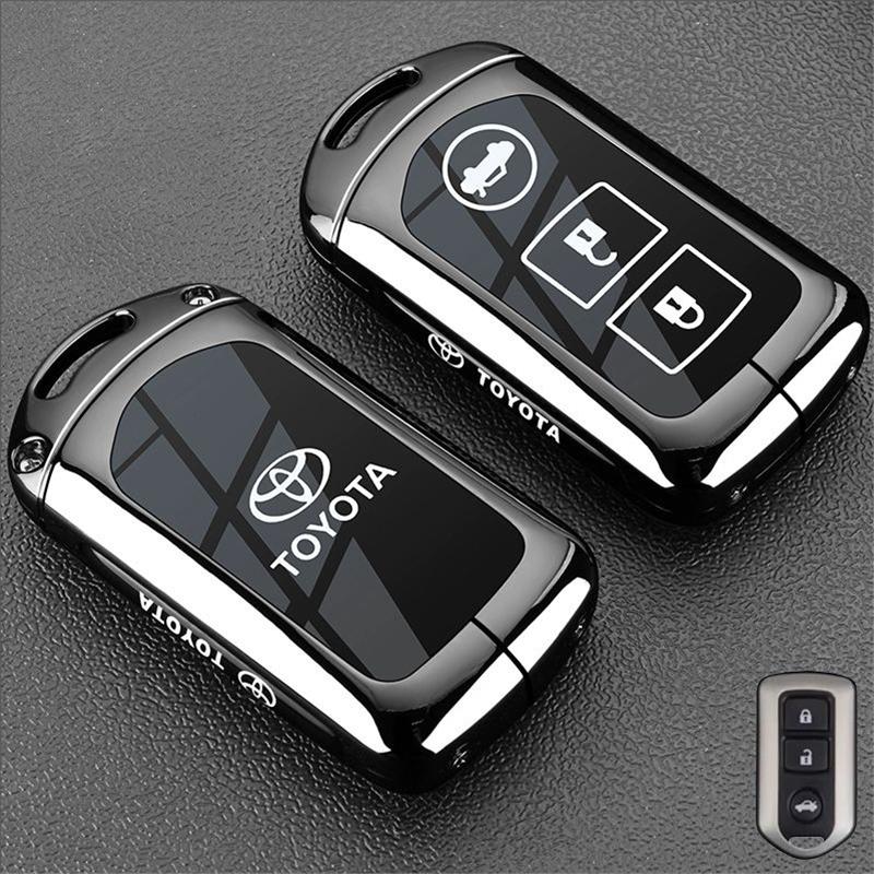 Compatible with Toyota Alphard Key Cover for Noah, Sienna, Sienta, Superb, Voxy, Tundra, Sequoia, and Truck Car Bag Buckle Shell