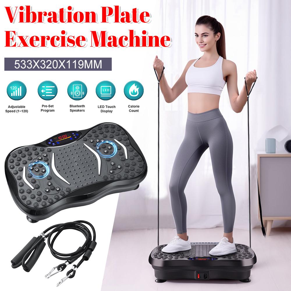 Vibration Plate Exercise Machine Weight Loss Fat Shaking Machines Bluetooth-Compatible Rhythm Full Body Shaker Adjustable Speed