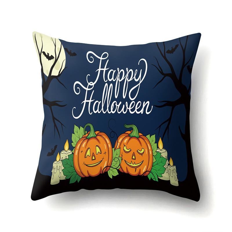 Halloween Pillowcase Car Waist Pillow Pumpkin Sofa Cushion Cover Office Home Living Room Pillowcase