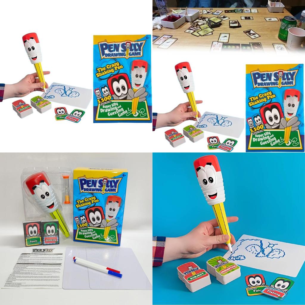 Pensilly Vibration Doodle Drawing Pen Desktop Party Game For Kids And Teens