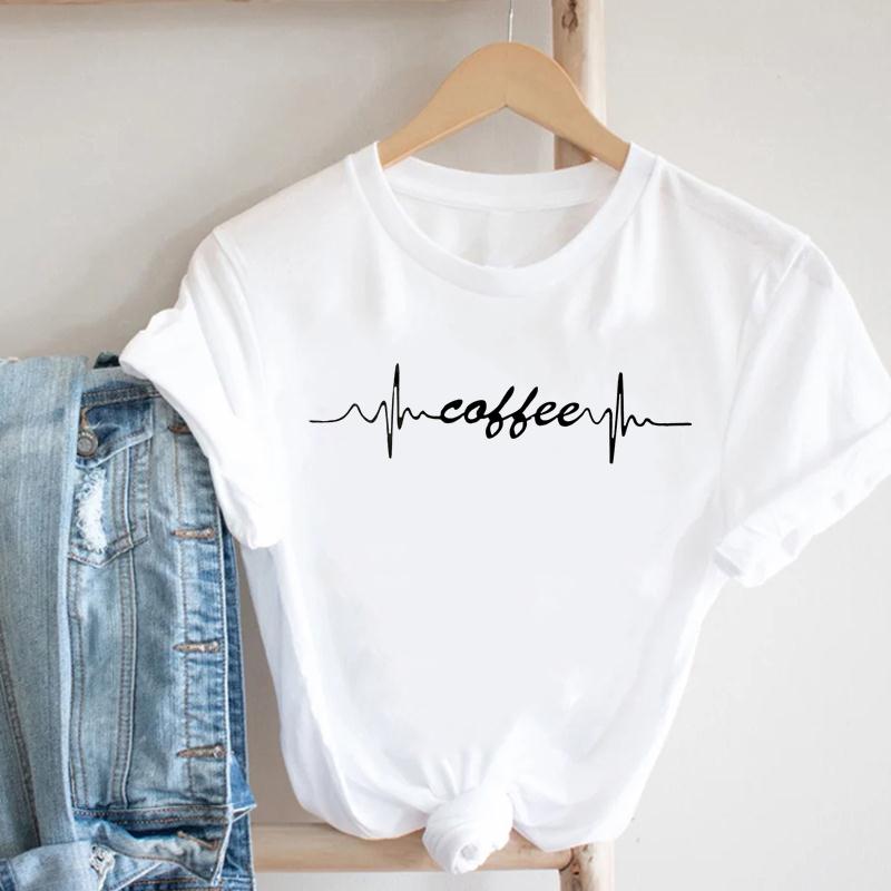 90s Star Leopard  Spring Tee Top Summer Fashion Women Print T-shirt Lady Female Clothing Casual Short Sleeve Graphic T-shirt