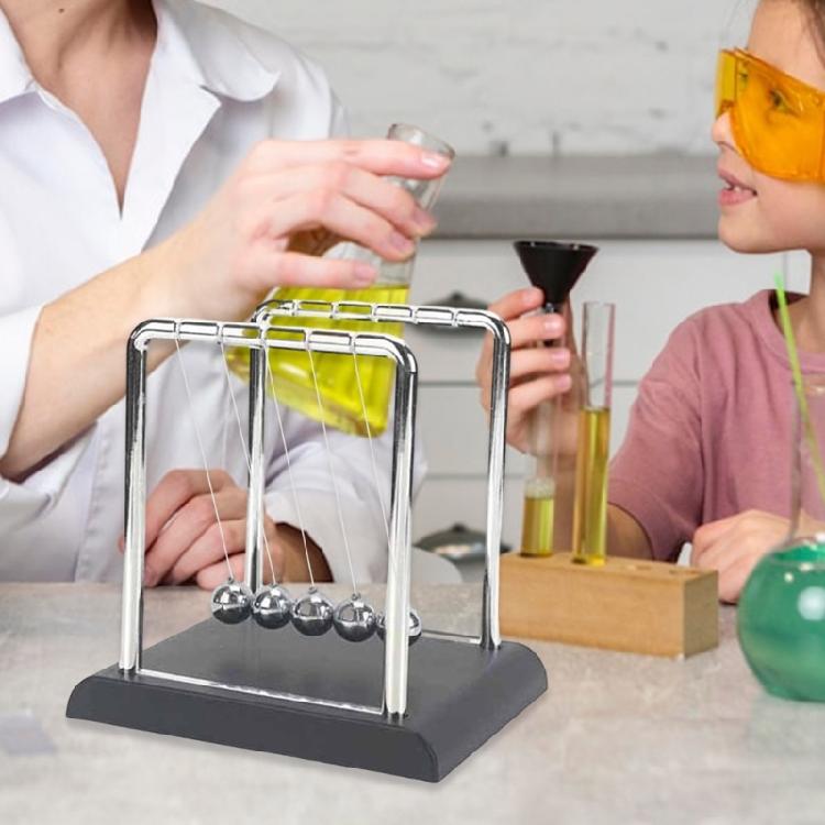 Newtons Cradle Balance Balls with Base Physics Toys for Physics Learning And Desk Decoration