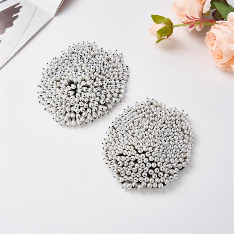 Premium Imitation Pearls Embellished Shoulder Pads Comfort for Business Event Weddings Uniforms