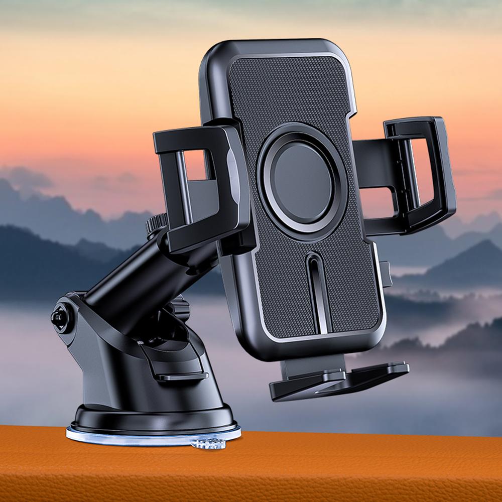 

D55+105 Car Dashboard Phone Holder ABS Rotatable Suction Cup Cellphone Bracket