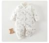 Unisex Baby Quilted Cotton Jacket & Jumpsuit - 120g Warm Autumn/Winter Bodysuit for Infants