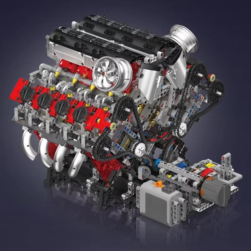 Superior-Grade Mould First-Class King First-Class 10130 High-Standard The Premium-Quality F488 Premium-Quality Supercar Superior-Grade V8 Engine