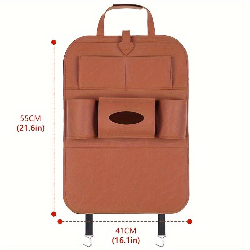 1pc Multi functional felt car storage bag, car storage bag, storage box, car seat backrest storage bag, car storage box