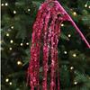 60CM Sequin Christmas Decorations Glitter Flower Arrangement Xmas Tree Decorations Christmas Tree Cuttings Decoration