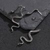 Punk Snake Stud Earring for Men Women,Gothic Anti Allergy Stainless Steel Snake Body Earrings,Vintage Halloween Jewelry Gift