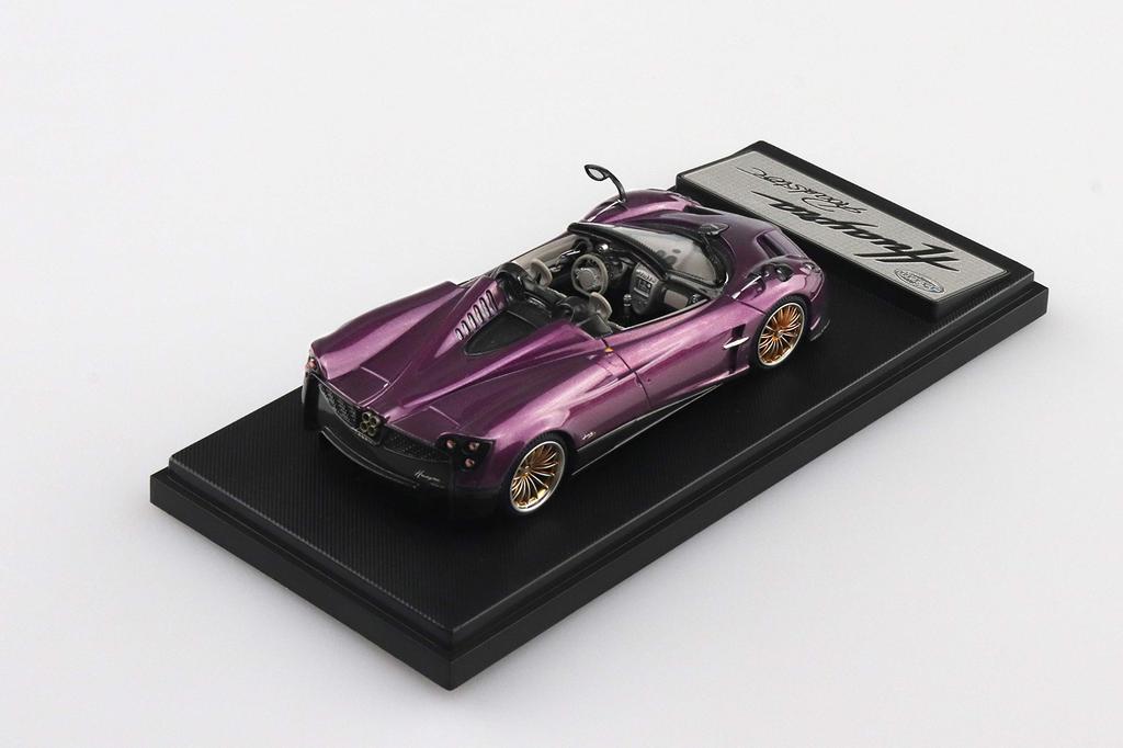 Aoshima Bunka Kyozai Skynet Zamini Car Pagani Huayra Roadster Purple Finished Product 1/43