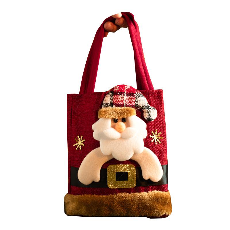Christmas Tote Bag Candy Gift Bag Small Tote Bag for Children