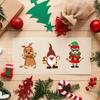 Kids Diy Interactive Puzzle Set With Cute Cartoon Christmas Santa Face Stickers