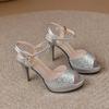 Golden Fashion Luxury New Women's Shoes Buckle Heart New Summer Ladies Waterproof Platform Sandals High Quality Women's Shoes