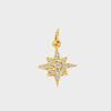 CARLIDANA New Popular Zircon Heart Symbol Number Charms Stainless Steel 18K Gold Plated DIY Jewelry Pendant for Bracelet