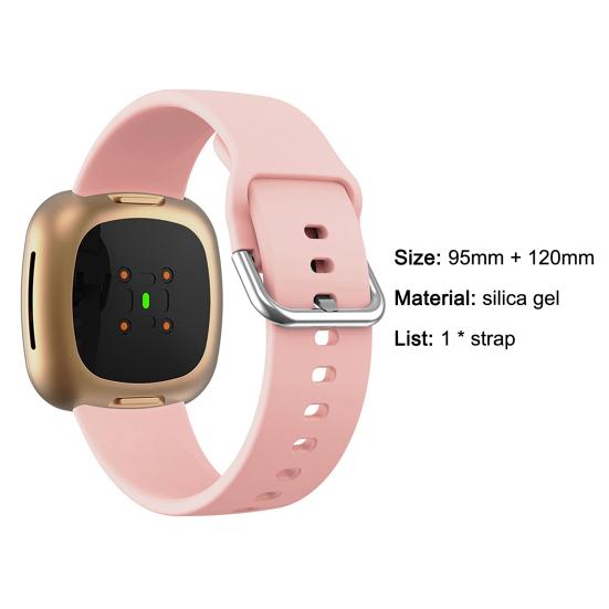 Watch Band Waterproof Soft Silicone Watchband Wrist Strap Replacement for Versa 3