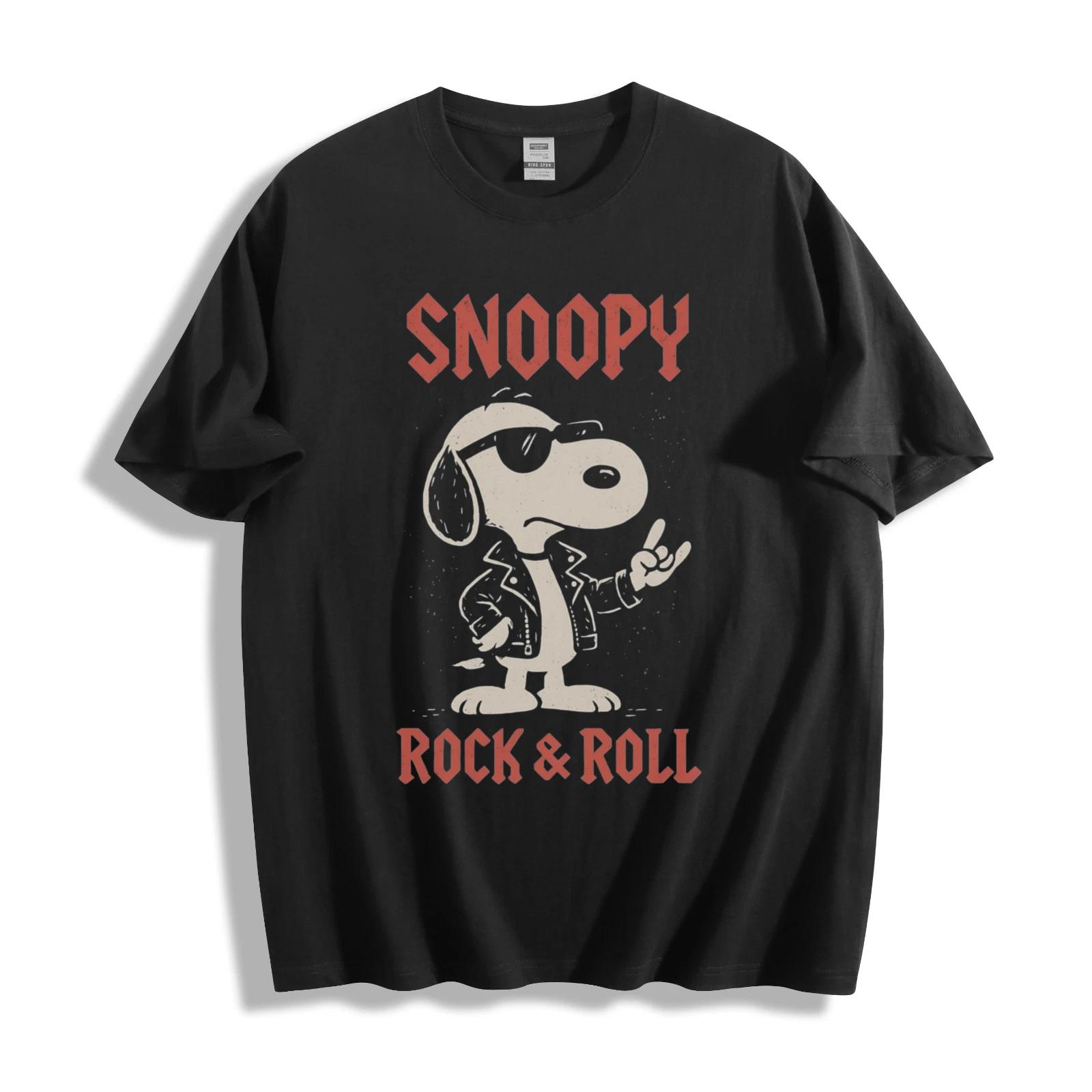 Snoopy Rock & Roll T-Shirt - Coolest Rockstar Dog Design Unisex Tee XXL