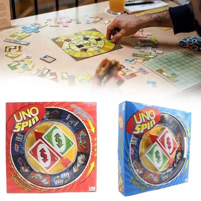 Card Uno Spin Game Board Game Toy Family Party Education Interactive Gift Prop