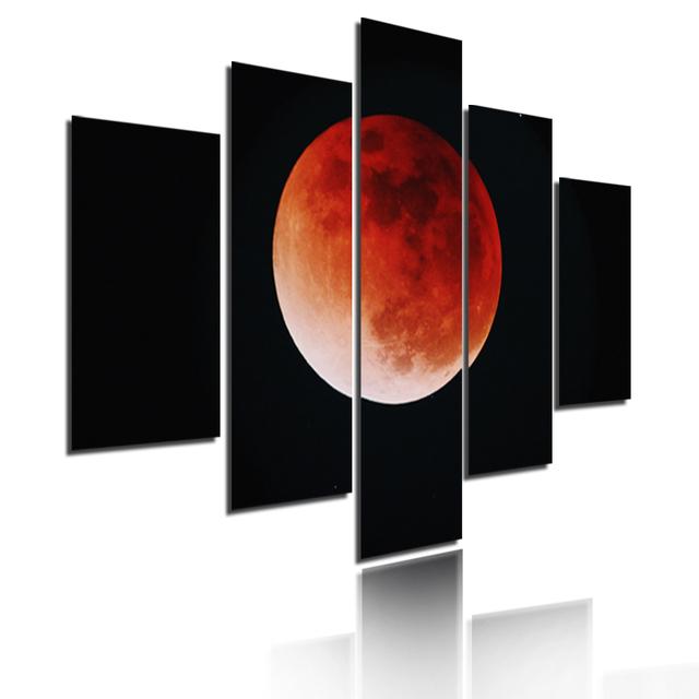 Helles Galaxie-Poster, Nebel, Weltraum, Universum, Wolken, Leinwandgemälde, 5-teilig, modulares Bild, Druck, Sternenhimmel, Wandkunst, Heimdekoration